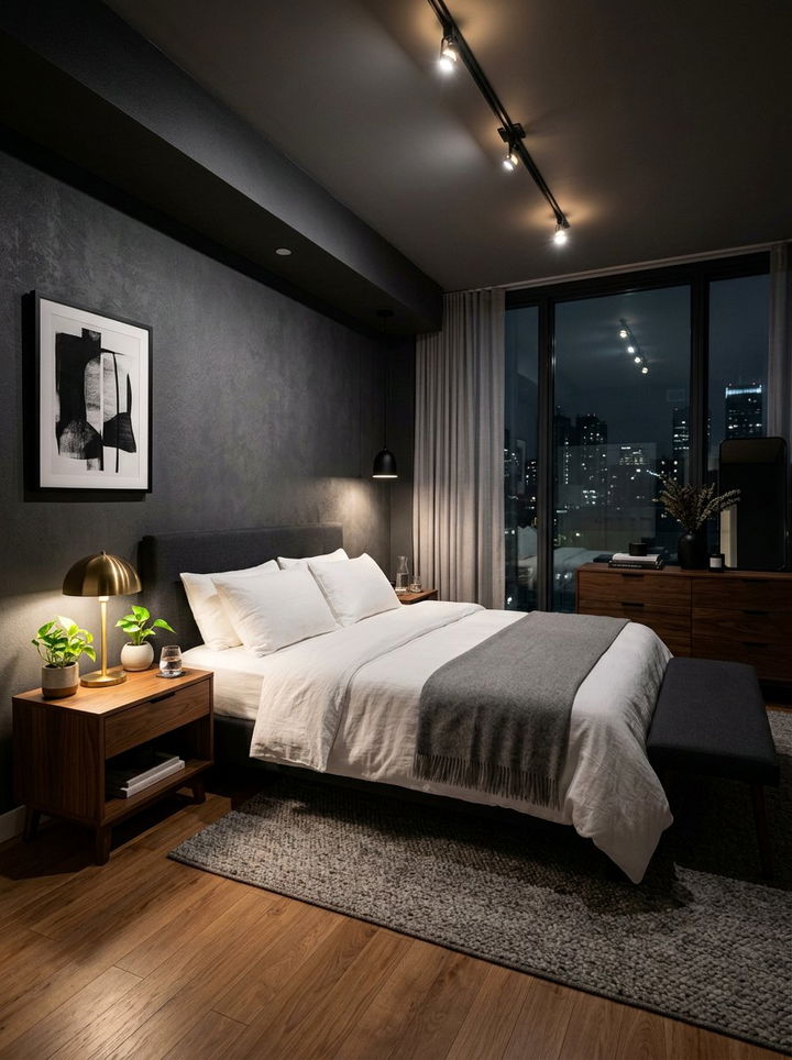 Dark condo bedroom aesthetic - 30 condo bedroom ideas