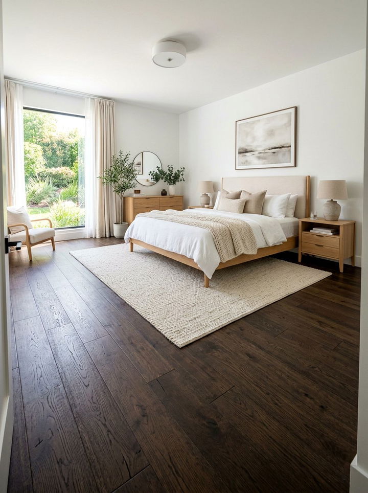 Dark espresso wood flooring bedroom - 30 espresso bedroom ideas