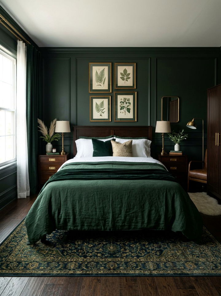 Dark forest green comforter - 30 bedroom comforters
