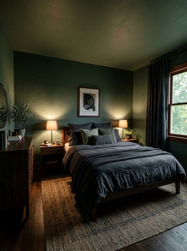 Dark sage green bedroom - 30 sage bedroom ideas