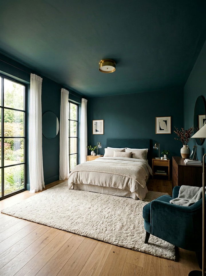 Dark teal bedroom - 30 contemporary teal bedroom ideas