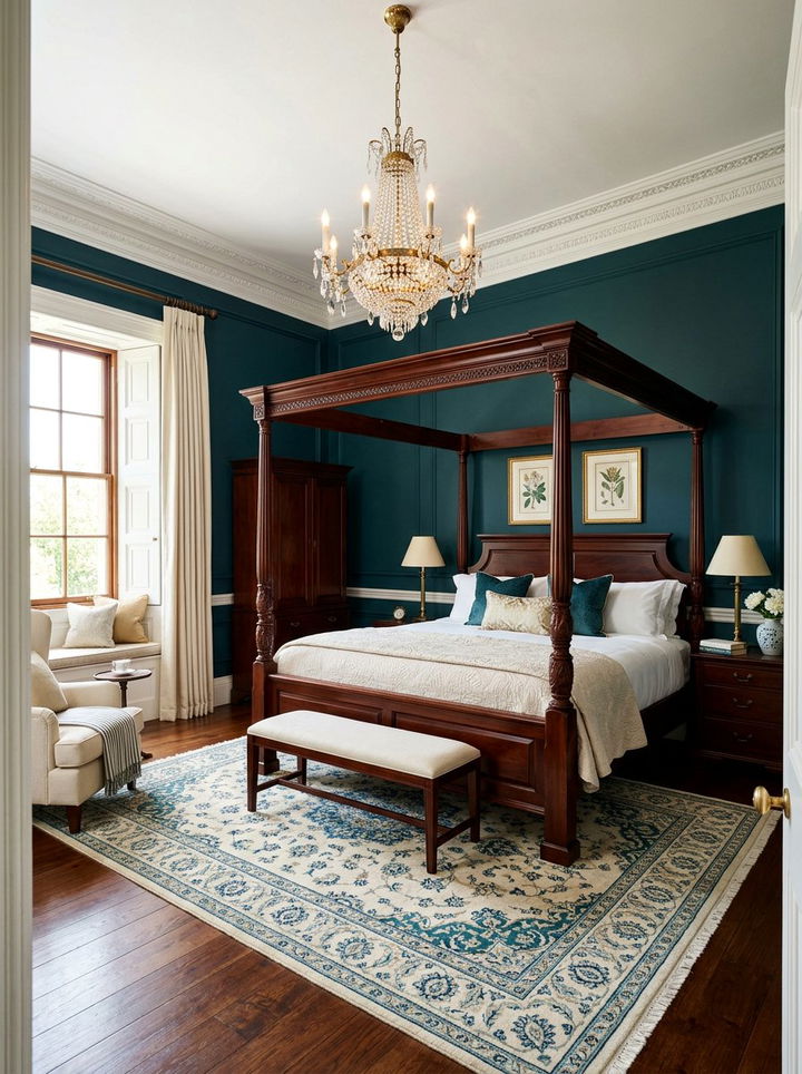 30 Traditional Teal Bedroom Ideas for a Sophisticated Look