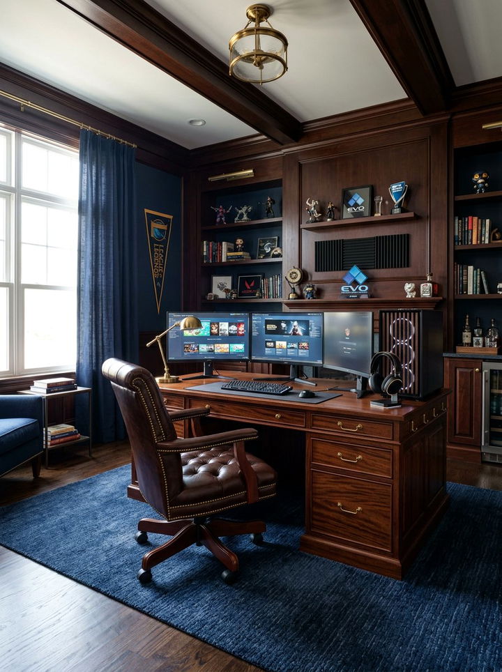 Dark wood esports bedroom - 30 esports bedroom ideas