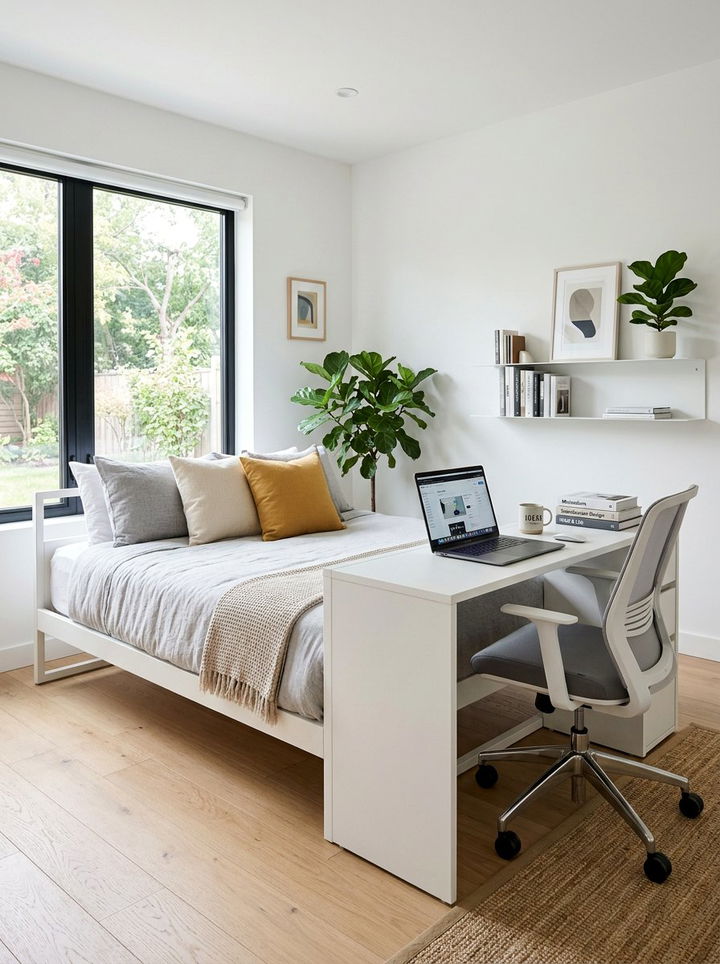 Daybed With Integrated Desk - 30 bedroom daybed ideas