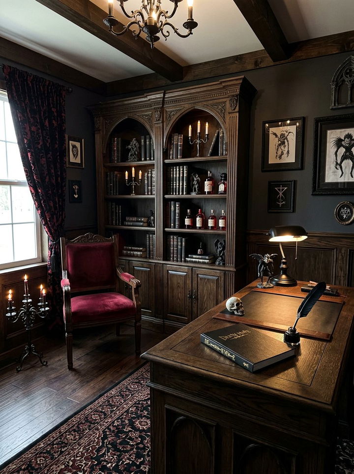 Death Note Gothic Room - 30 manga bedroom ideas