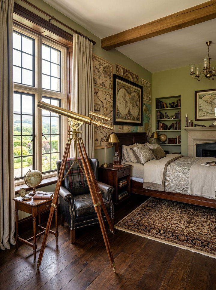 Decorative Bedroom Telescope - 30 space themed bedroom ideas