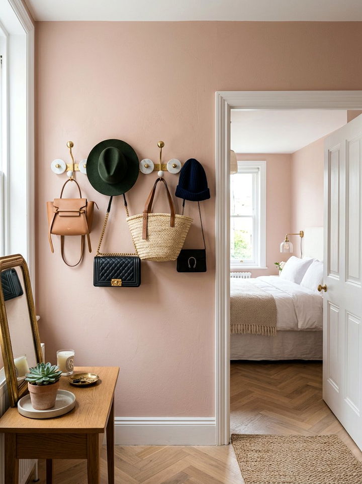 Decorative Wall Hooks - 30 bedroom vertical storage ideas