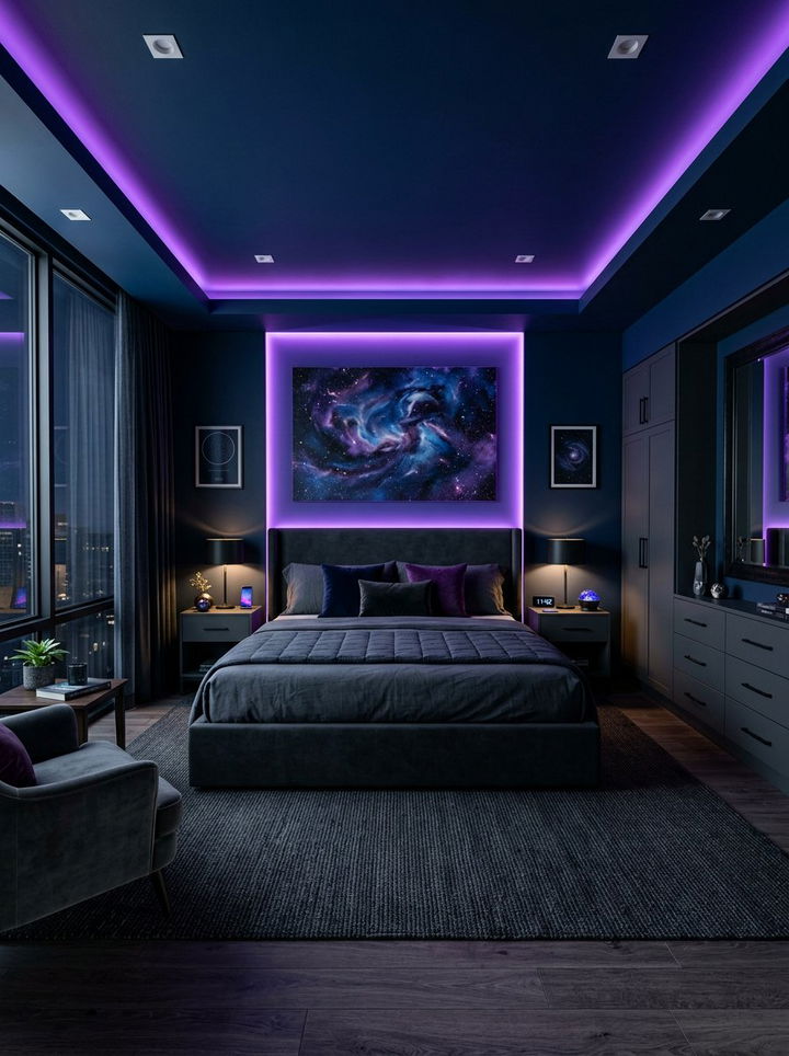 Deep Space Color Palette - 30 solar system bedroom ideas