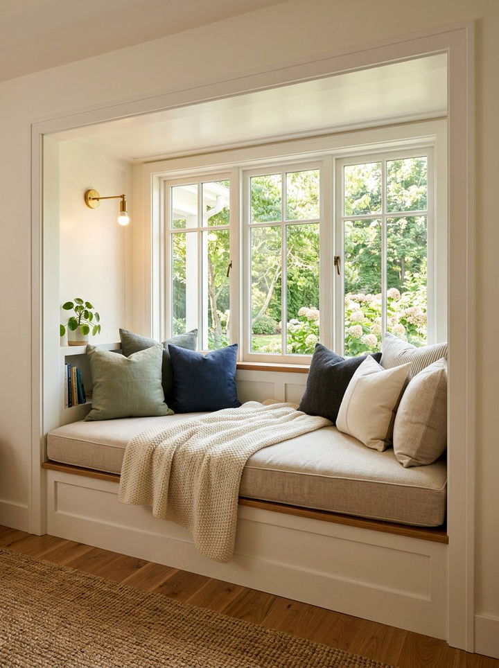 Deep Window Seat - 30 bedroom window seat ideas