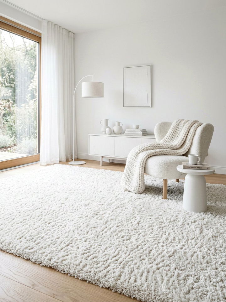 Deep pile shag carpet - 30 bedroom carpet ideas