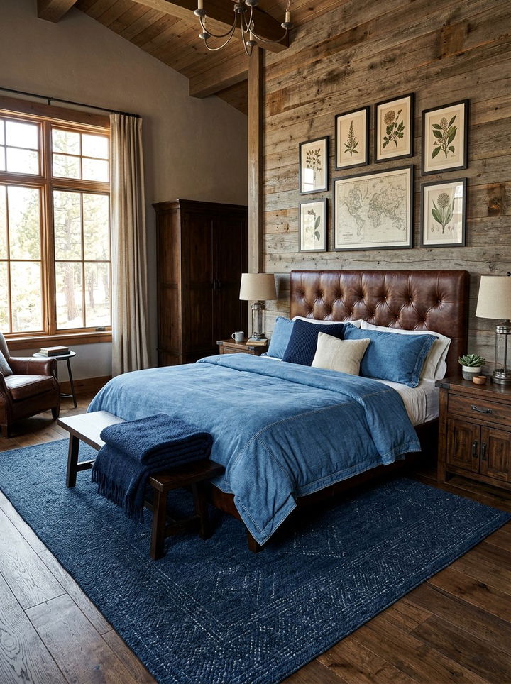 Denim Blue Casual Bedding - 30 bedroom blue bedding ideas