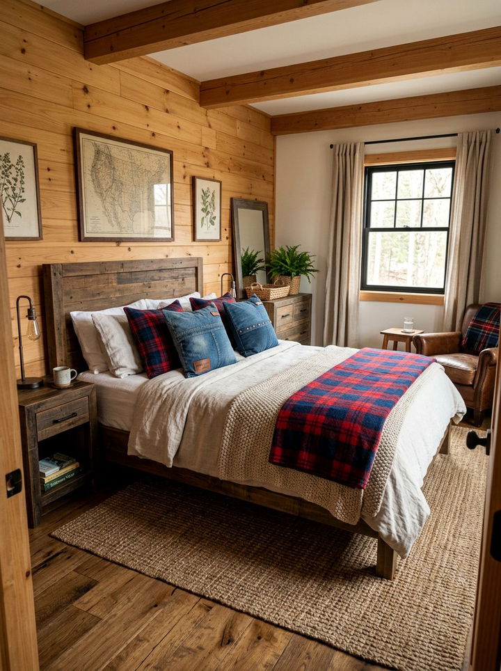 Denim Throw Pillow - 30 bedroom pillows