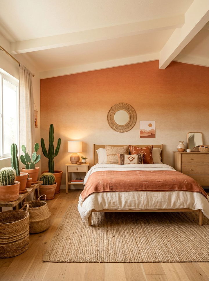 Desert Sunset Ombre Wallpaper - 30 bedroom peel and stick wallpapers