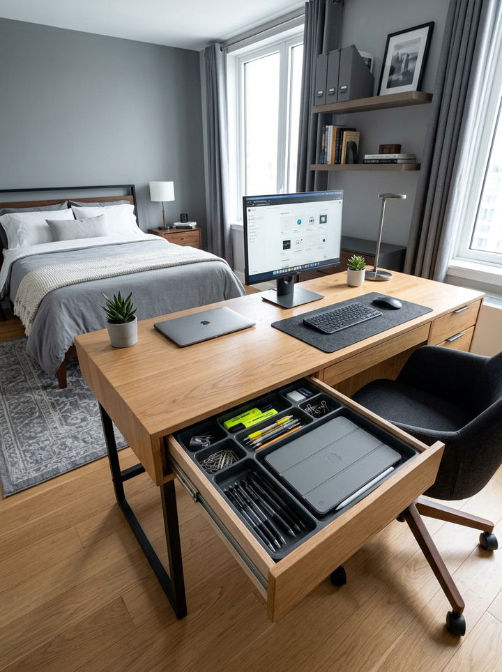 Desk Drawer Organizer - 30 bedroom drawer organization ideas