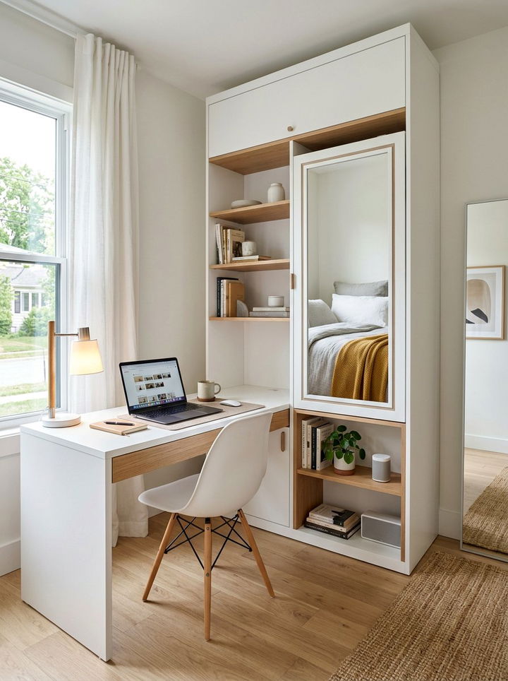 Desk bed combo - 30 bedroom convertible furniture ideas