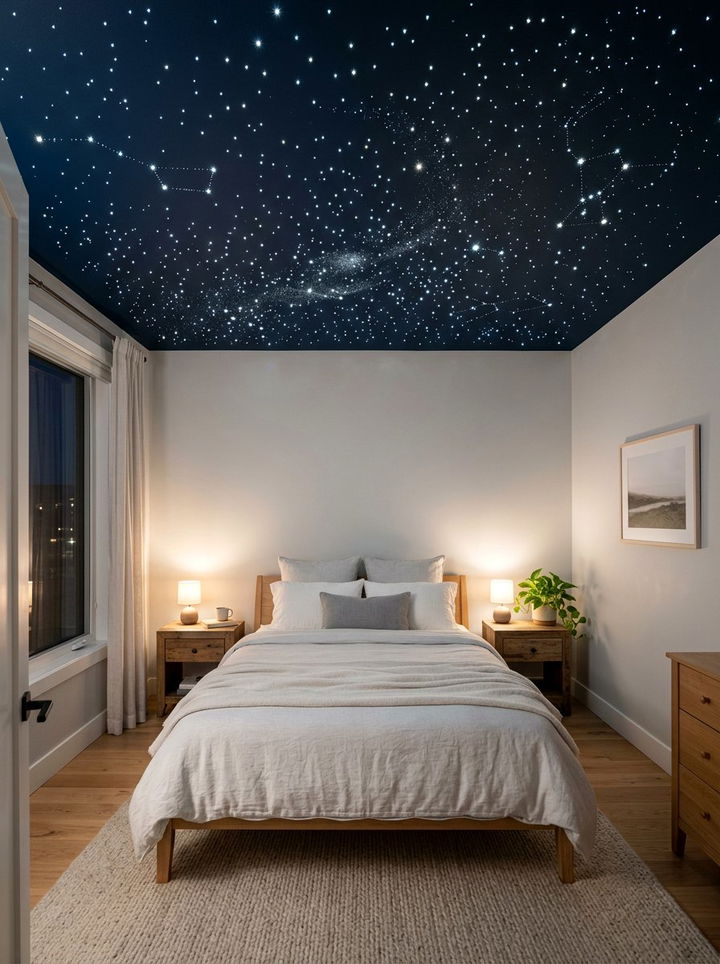 Dimmable star ceiling lights - 30 bedroom dimmer lights ideas