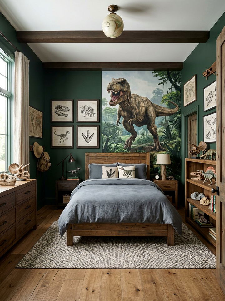 Dinosaur Theme Room - 30 elementary age bedroom ideas