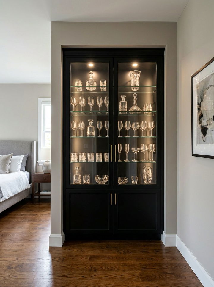 Display Cabinet Alcove - 30 bedroom alcove ideas