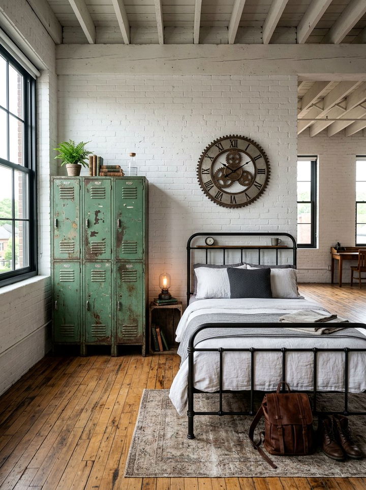 30 Industrial Green Bedroom Ideas for a Fresh, Urban Vibe