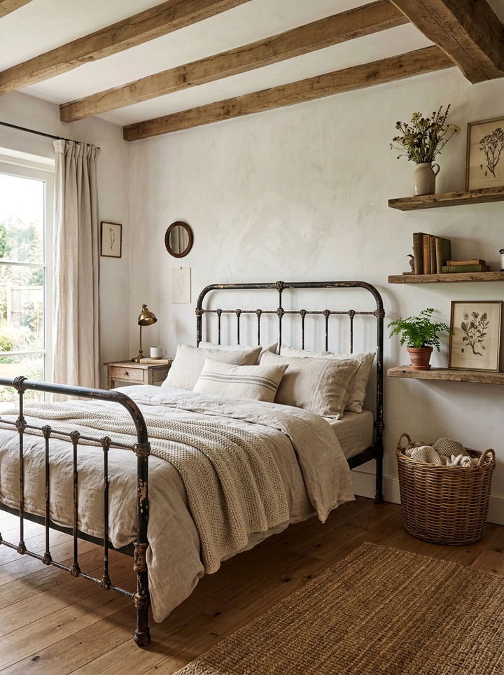 Distressed Iron Bed Frame - 30 bedroom iron beds