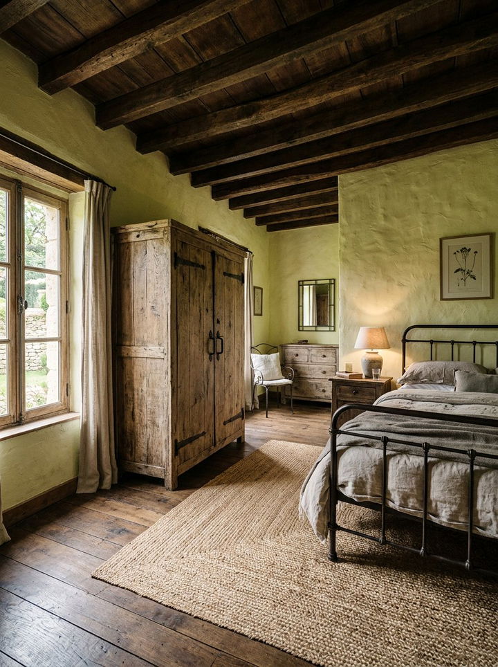 Distressed Wood Wardrobe - 30 Mediterranean bedroom ideas