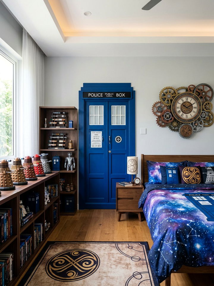 Doctor Who Bedroom - 30 geek bedroom ideas