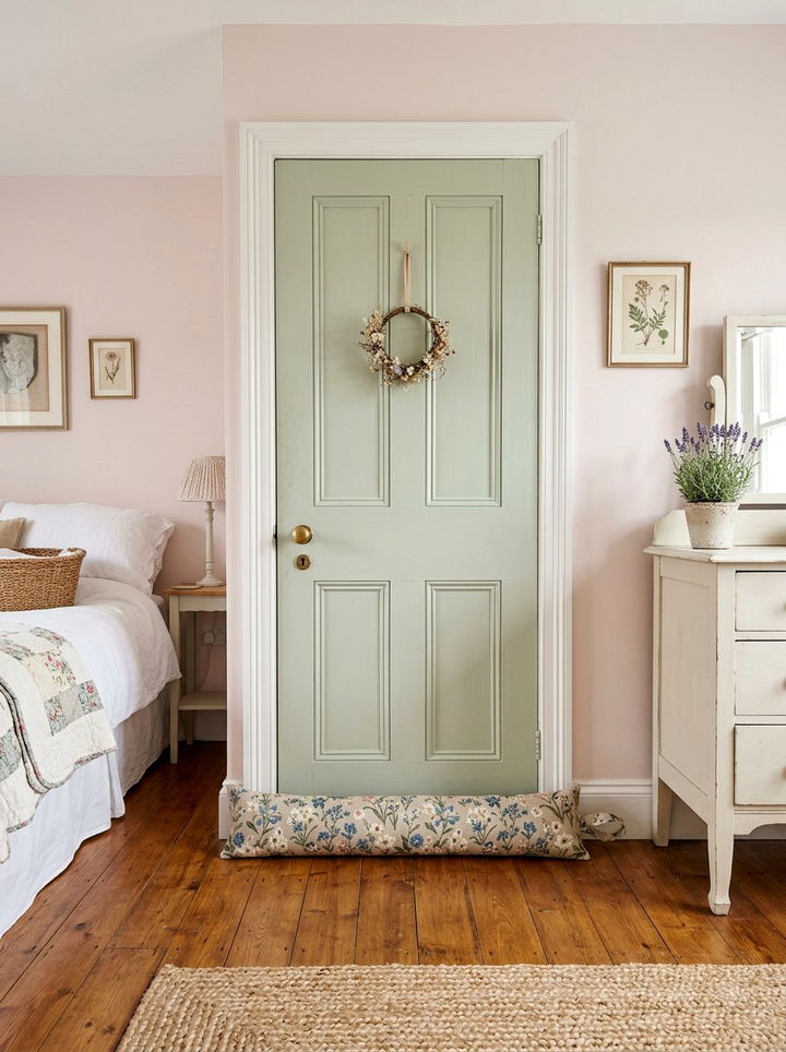 Door Draft Stopper - 30 bedroom soundproofing ideas