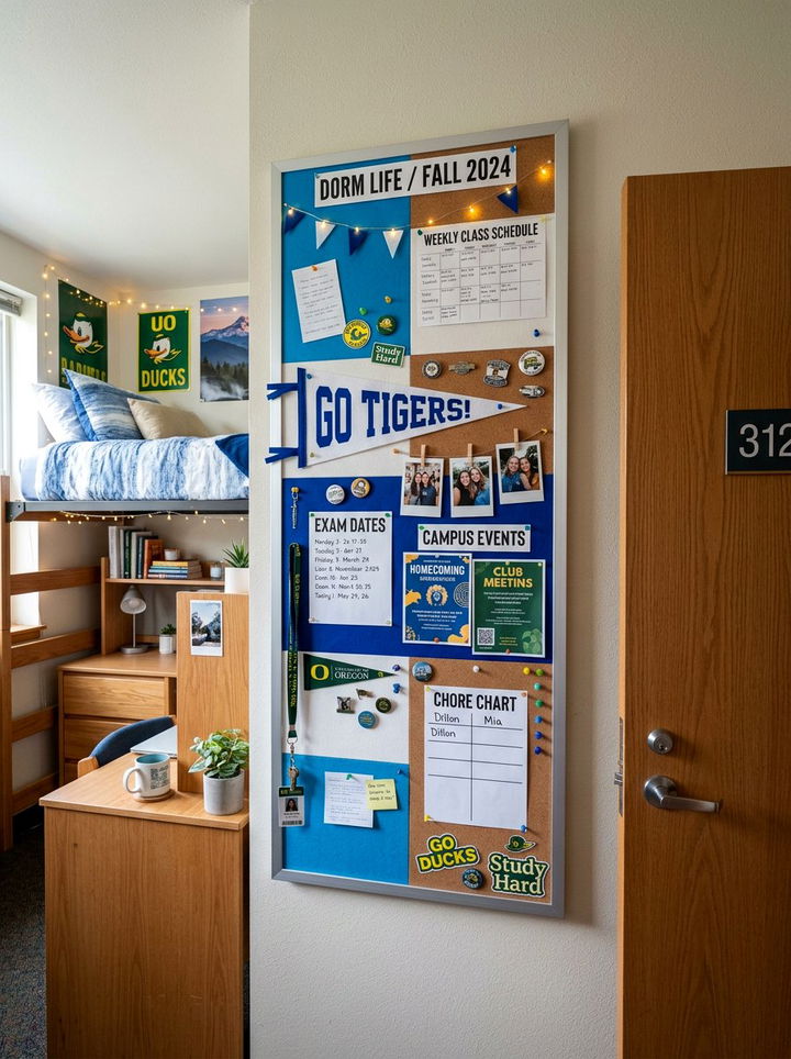 Dorm Room Bulletin Board - 30 bedroom bulletin boards