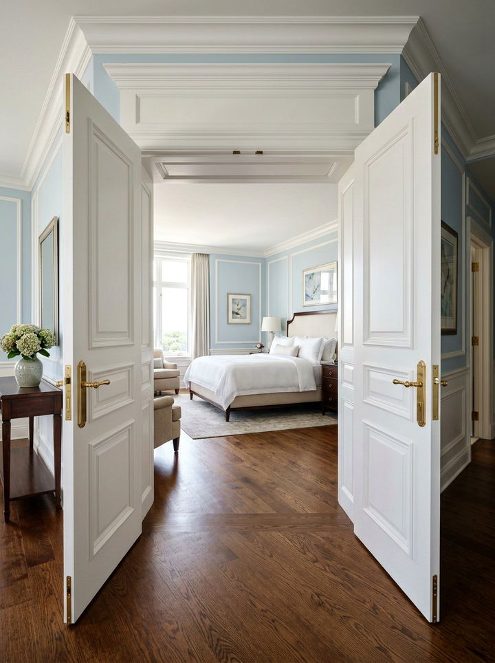Double Door Entry - 30 bedroom entryway ideas