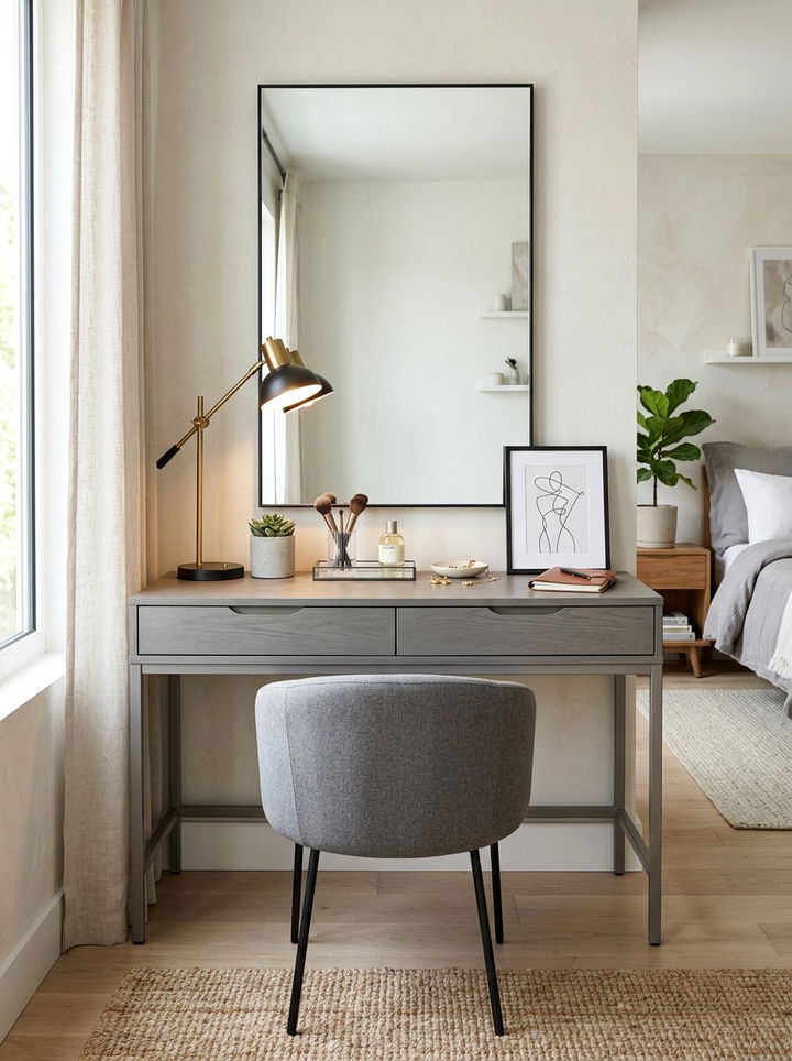 Double Drawer Bedroom Vanity - 30 bedroom modern vanity designs