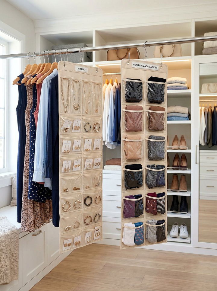 Double Sided Hanger Organizers - 30 bedroom space saving hangers