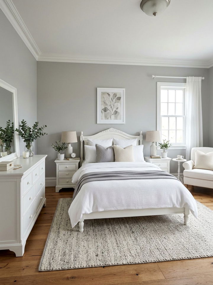 Dove Gray And White Bedroom - 30 gray and white bedroom color combo