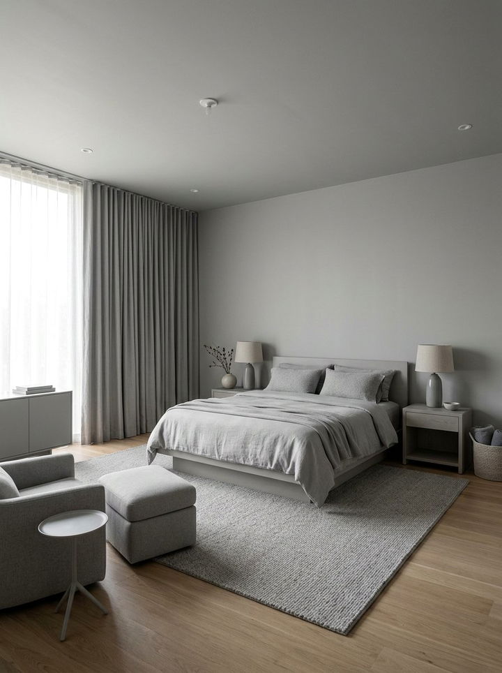 Dove Gray Zen Bedroom - 30 Zen bedroom color ideas