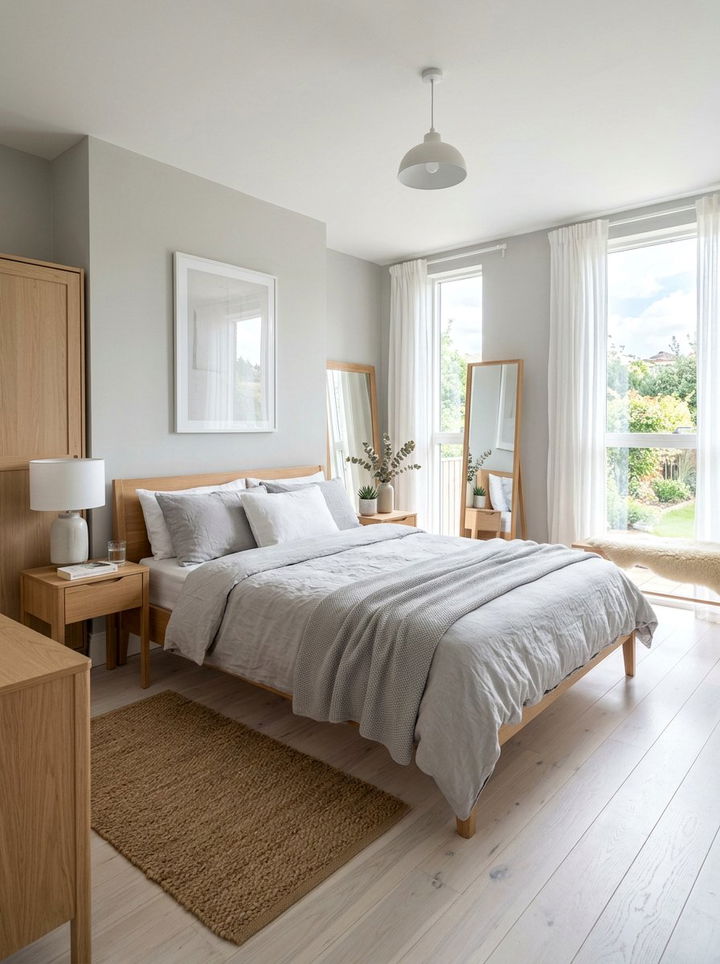 Dove gray scandinavian bedroom - 30 all gray bedroom ideas