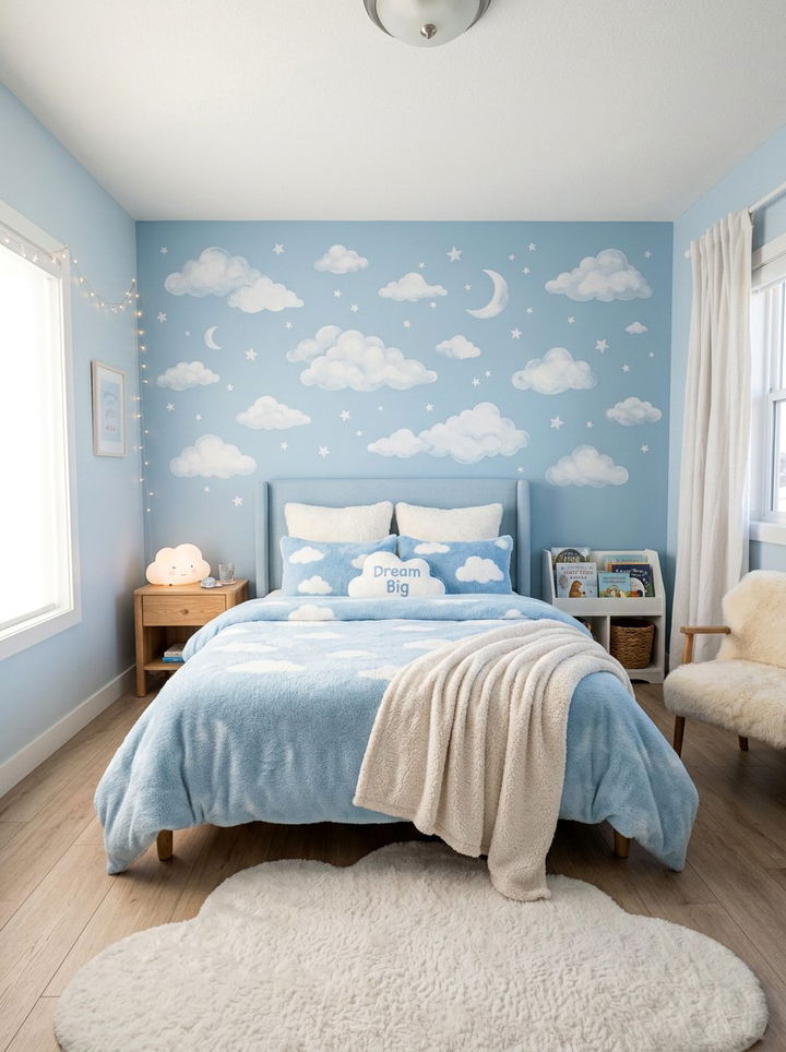 Dreamy Cloud Wall Stickers - 30 bedroom wall stickers
