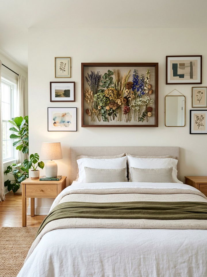 Dried Floral Shadow Box - 30 bedroom dried flowers