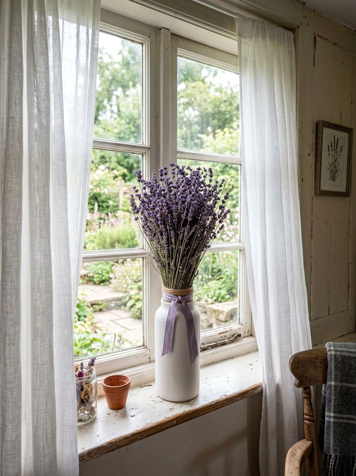 Dried Lavender Bouquet - 30 bedroom aromatherapy ideas