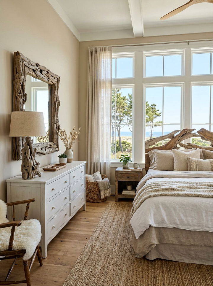 Driftwood Decor Bedroom - 30 coastal bedroom ideas
