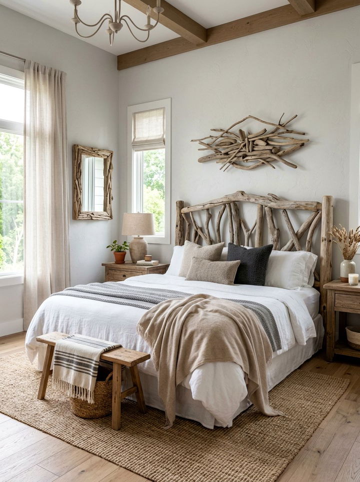 Driftwood Decor Bedroom - 30 beach house bedroom ideas