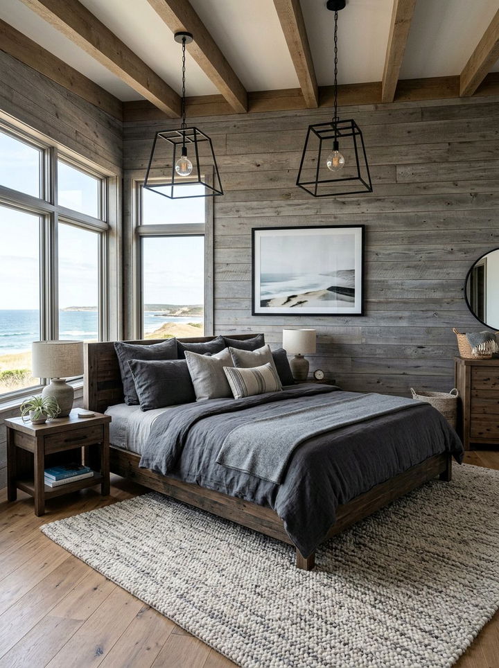 Driftwood grey coastal bedroom - 30 coastal bedroom color ideas