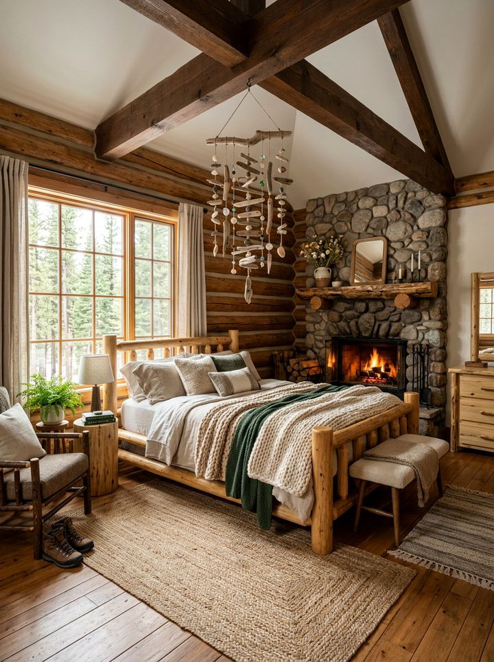 Driftwood wind chime rustic - 30 bedroom wind chimes