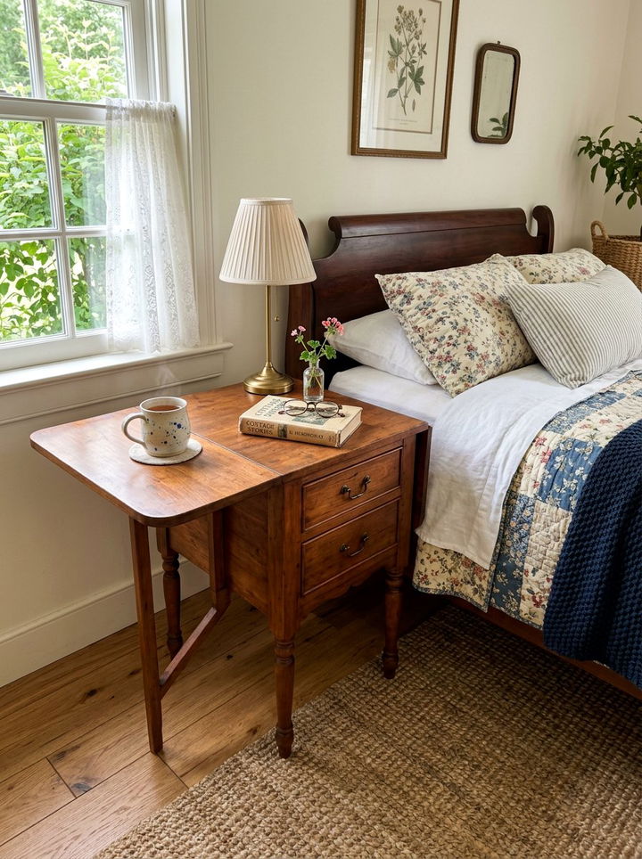 Drop Leaf Nightstand - 30 bedroom extendable furniture ideas