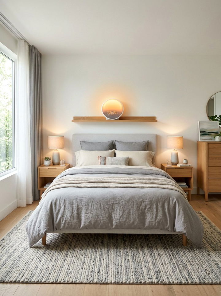 Dual alarm sunrise light - 30 bedroom sunrise alarm clocks