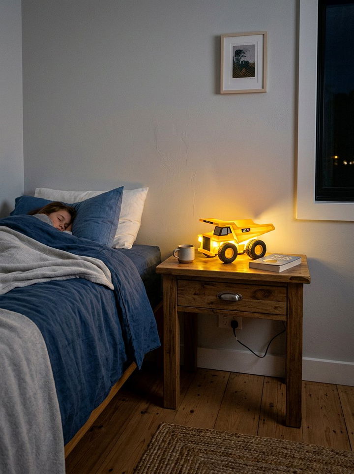 Dump Truck Nightlight - 30 truck bedroom ideas