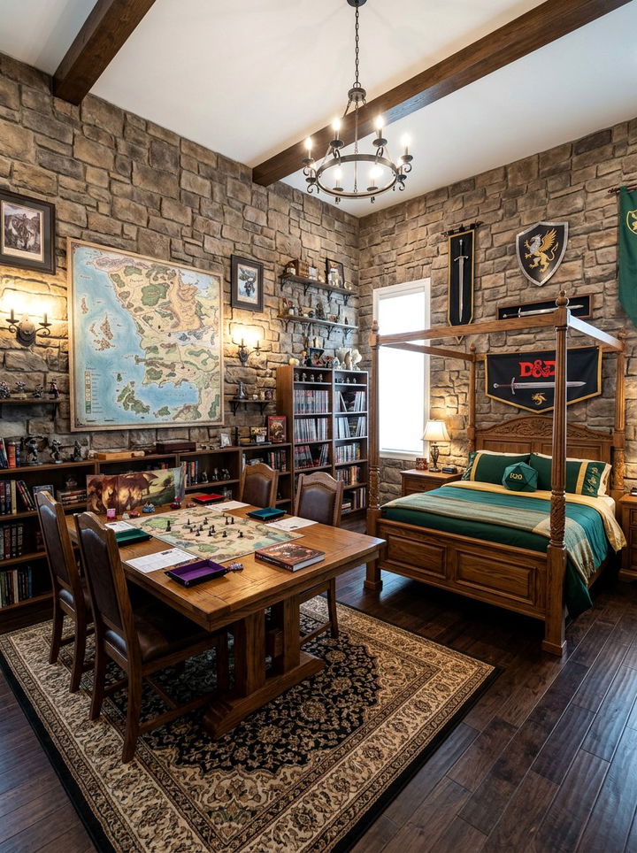 Dungeons and Dragons bedroom - 30 nerd bedroom ideas