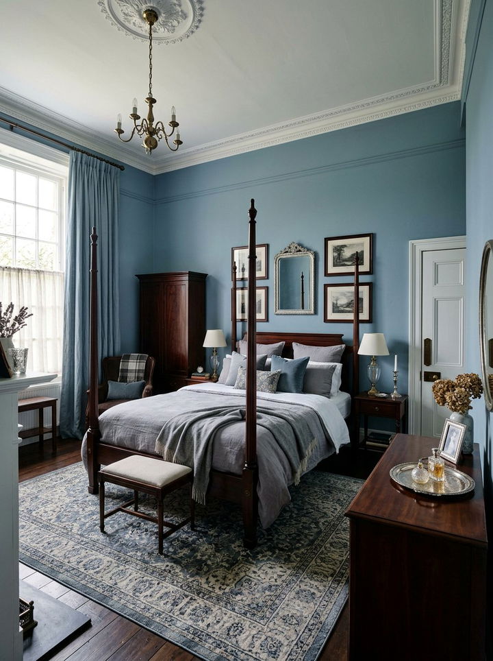 Dusty Blue Bedroom - 30 cool toned bedroom ideas