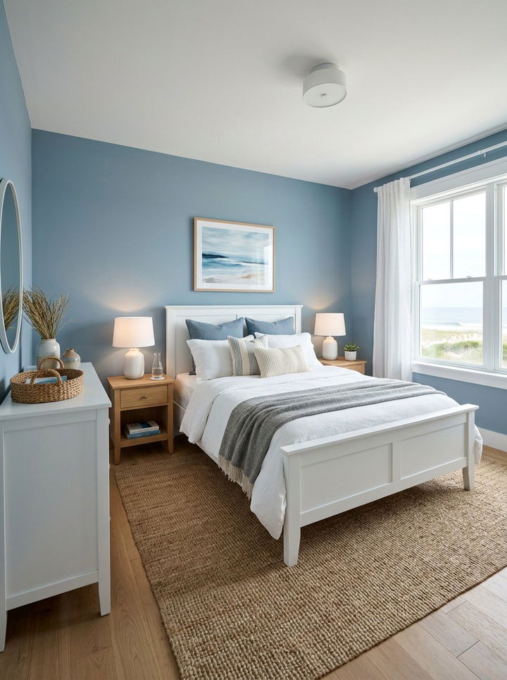 Dusty Blue Bedroom - 30 cozy bedroom color ideas