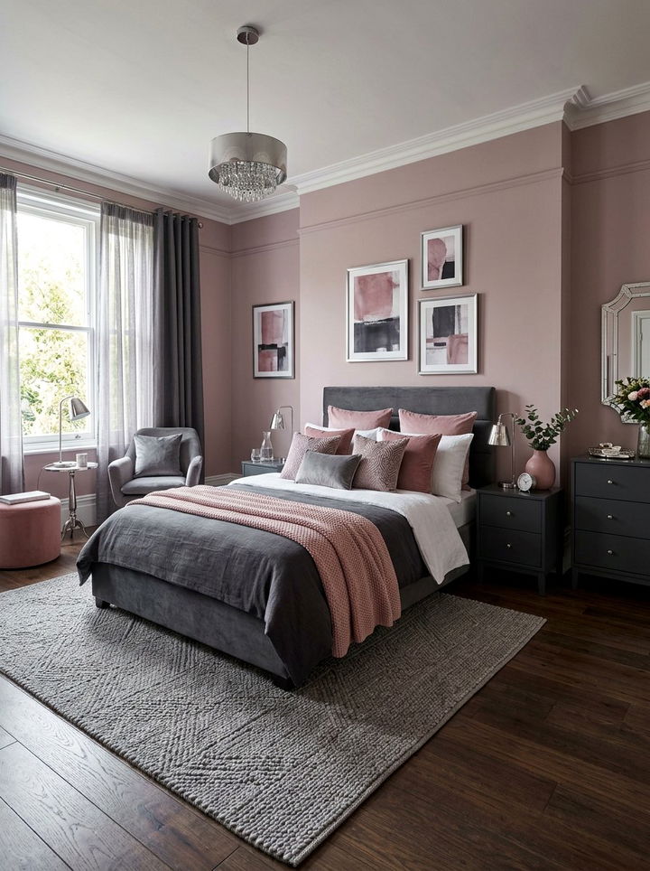 Dusty Rose And Grey Bedroom - 30 dusty rose bedroom ideas