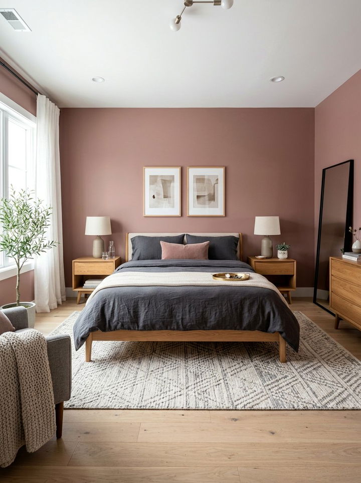 Dusty Rose Bedroom - 30 feminine bedroom ideas