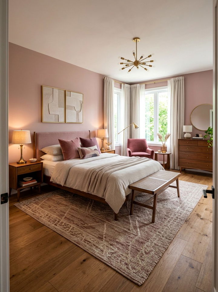 Dusty Rose Bedroom - 30 pink bedroom ideas